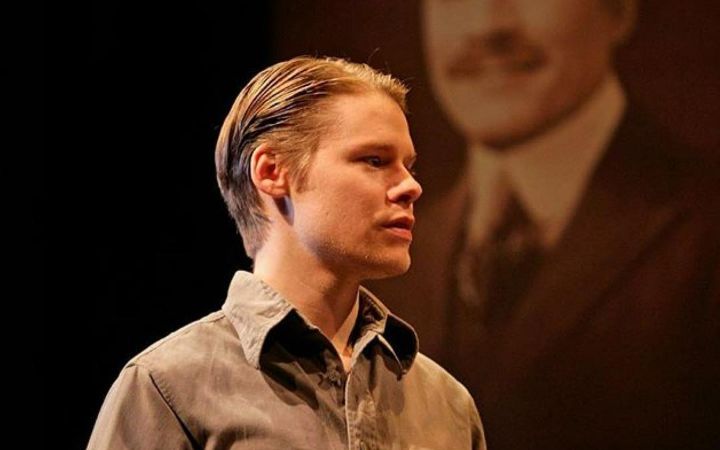 A picture of Randy Harrison in the show, Glass Menagerie.